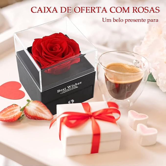 Encanto Eterno – Rosa + Caixa de Joias de Luxo 2