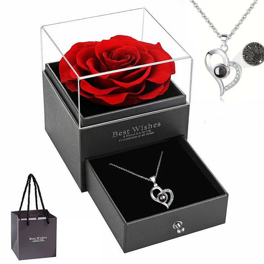 Encanto Eterno – Rosa + Caixa de Joias de Luxo 2