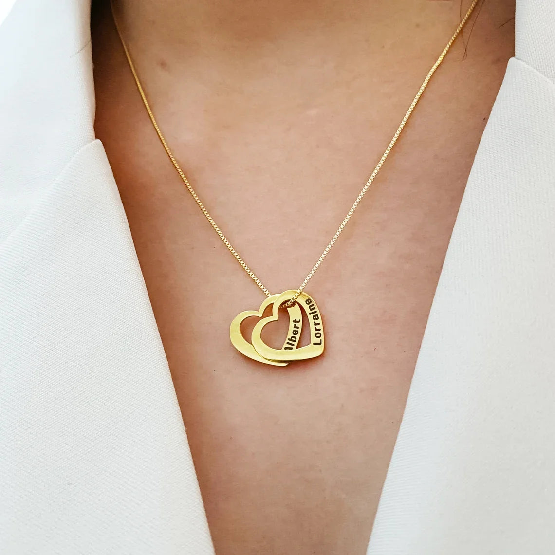 Colar Coração de Luz™ – Personalizável com Zircônia Brilhante