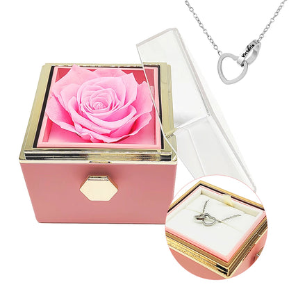 Colar Dois Corações Personalizado + Caixa