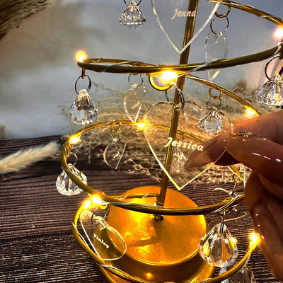 🎄 Árvore de Natal Personalizável – Minha Família 💖