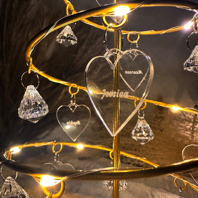 🎄 Árvore de Natal Personalizável – Minha Família 💖