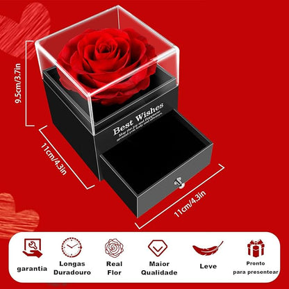 Encanto Eterno – Rosa + Caixa de Joias de Luxo 2